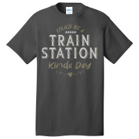 Womens Could Be A Train Station Kinda Day, Vintage Country Music T Shi Basic T-shirt | Artistshot