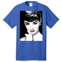 Audrey Hepburn Lips Basic T-shirt | Artistshot