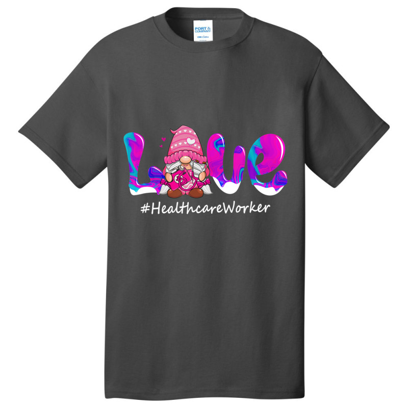 Trending Valentines Day Gnome Love Healthcare Worker Nurse Basic T-shirt | Artistshot