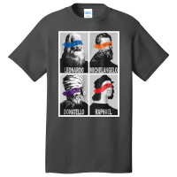 Renaissance Ninja Artists Poster Style Pop Art Basic T-shirt | Artistshot