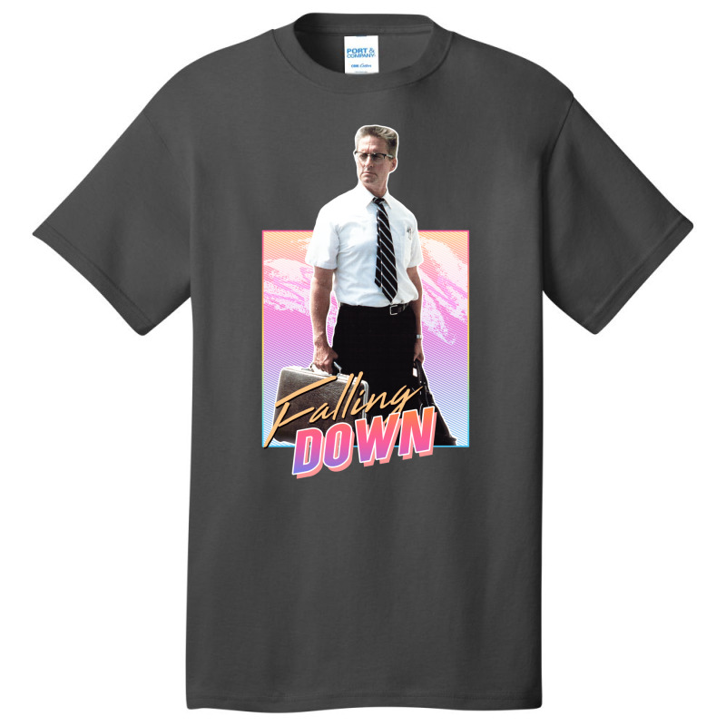 Falling Down   80s Design Basic T-shirt | Artistshot