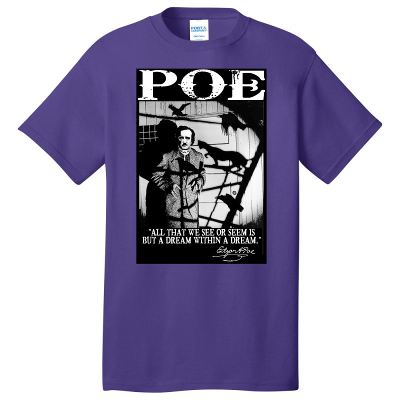 Edgar Allan Poe Basic T-shirt by salayobatrazf | Artistshot