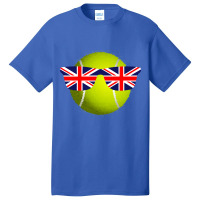 Trending Tennis Ball With Great Britain Sunglasses-tizhk Basic T-shirt | Artistshot