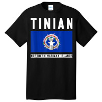 Tinian Souvenir Northern Mariana Islands Flag Basic T-shirt | Artistshot