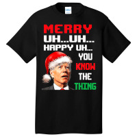 Merry Christmas Santa Joe Biden Men Women Xmas Basic T-shirt | Artistshot