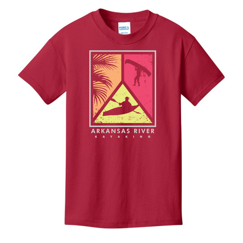 Arkansas River Kayaker Basic Youth T-shirt by ternacanuda | Artistshot