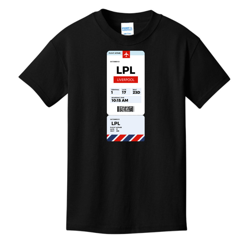 Liverpool Boarding Pass Basic Youth T-shirt | Artistshot