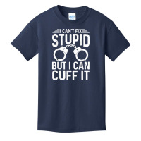 Funny Police Gift For Men Women Cool Cop Officer Handcuffs T Shirt Basic Youth T-shirt | Artistshot