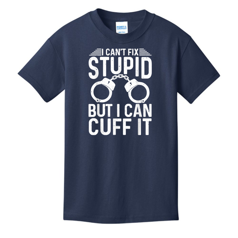 Funny Police Gift For Men Women Cool Cop Officer Handcuffs T Shirt Basic Youth T-shirt | Artistshot