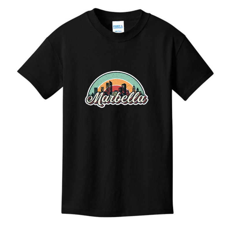 Marbella City Retro Basic Youth T-shirt | Artistshot