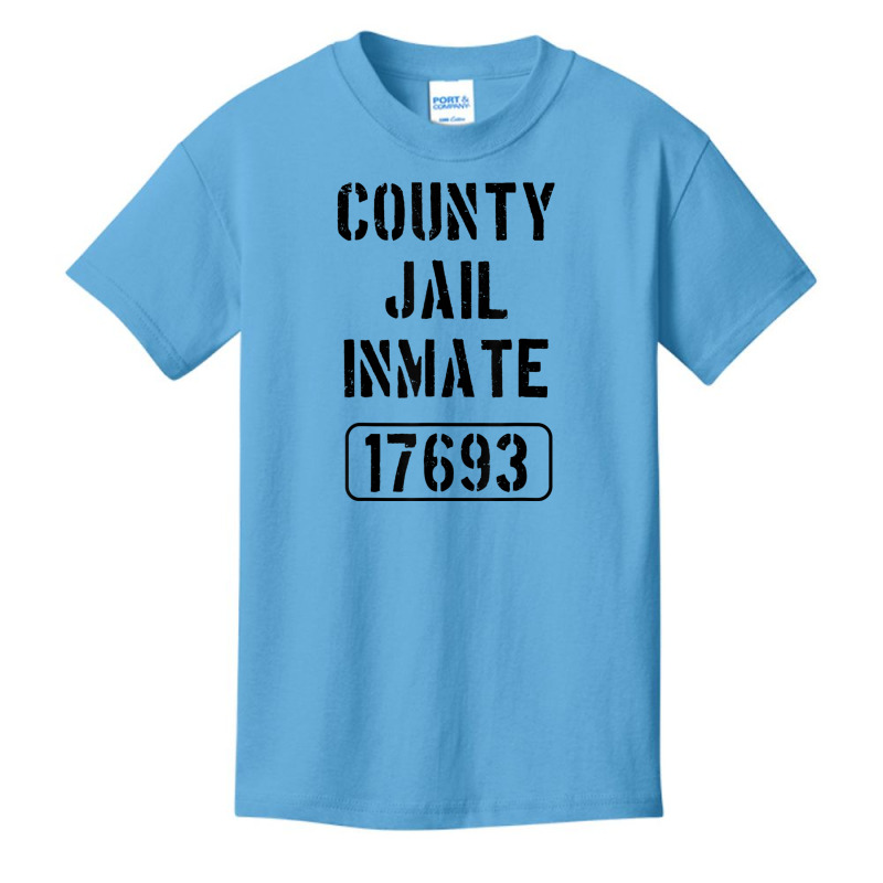 Limited Edition Prisoner Costume County Jail Inmate Funny Basic Youth T-shirt by femalesbaubles | Artistshot