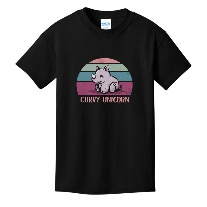 Curvy Unicorn Basic Youth T-shirt by BrianneRemers65 | Artistshot