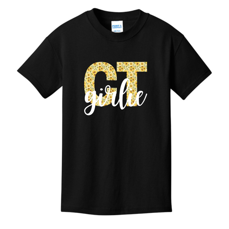 Connecticut Ct Girlie Cute Sunflower Home State Abbreviation Hometown Basic Youth T-shirt by kayakbetween30 | Artistshot