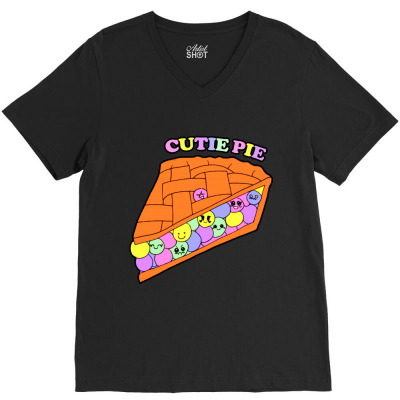 Cutie Pie V-neck Tee Designed By Kemrungsung