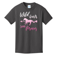 Wild Hearts Run For Ever Horse Girl Riding Horses T Shirt Basic Youth T-shirt | Artistshot