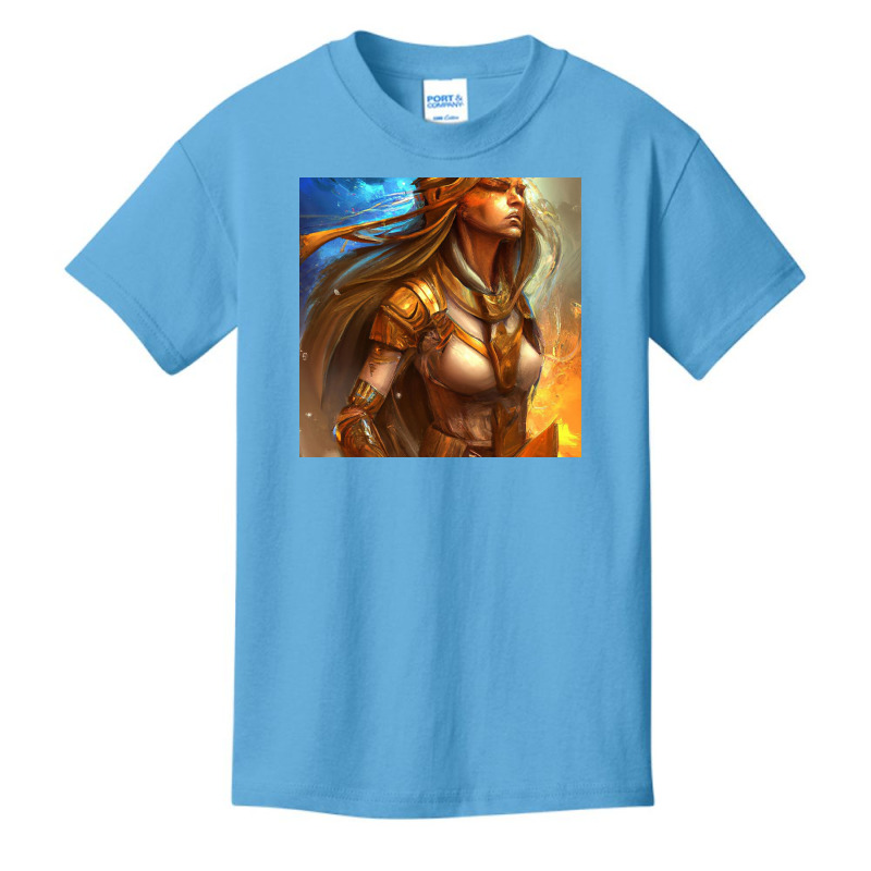 Portrait Of The Ancient Mesopotamia Warrior Goddess Basic Youth T-shirt | Artistshot