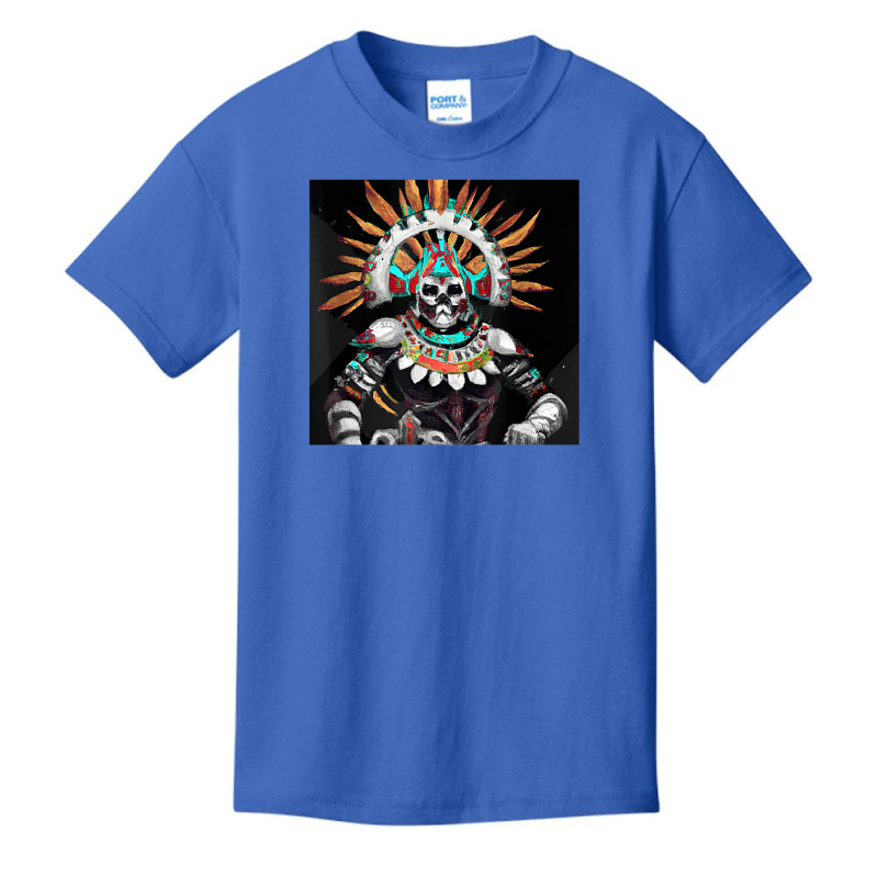 Dia De Los Muertos Aztec Warrior Calavera Mayan Mythology Basic Youth T-shirt by DanaMarieDeLosSantos | Artistshot