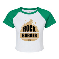 Burgerkill Version Rock Raglan Crop Top | Artistshot