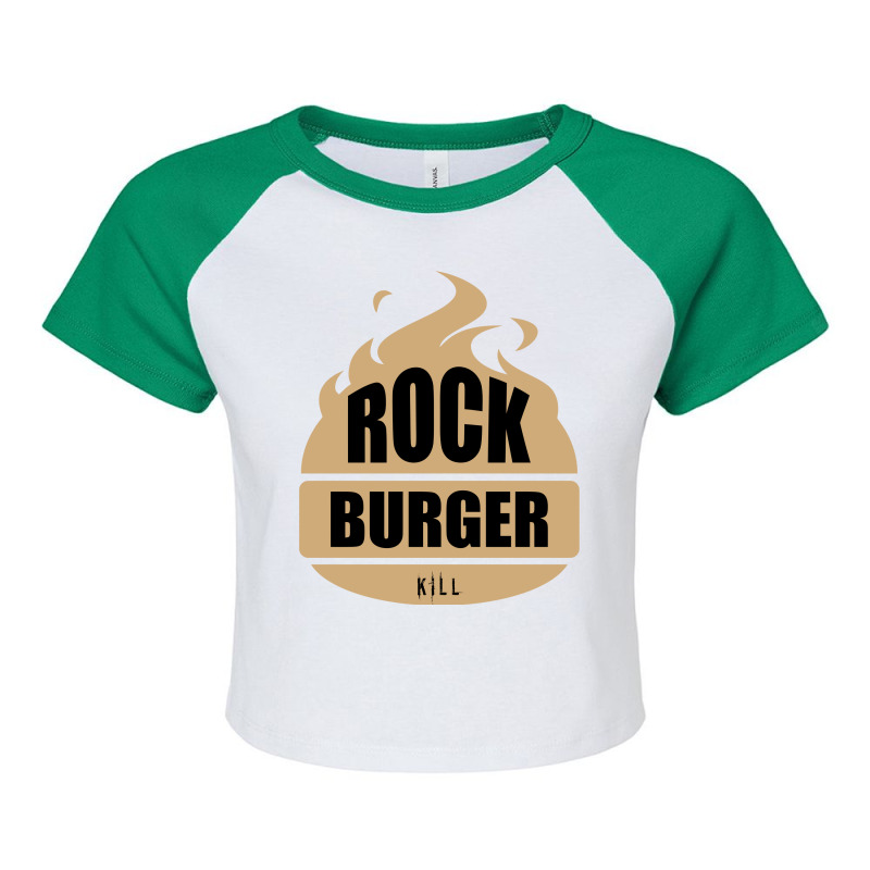 Burgerkill Version Rock Raglan Crop Top by music_online | Artistshot