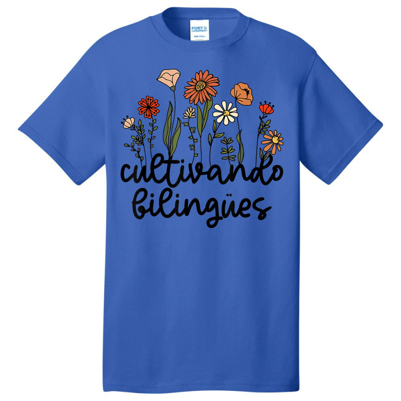 Cultivando Bilingues Dual Language Crew Bilingual Teacher T Shirt Basic T-shirt by javauxswar | Artistshot