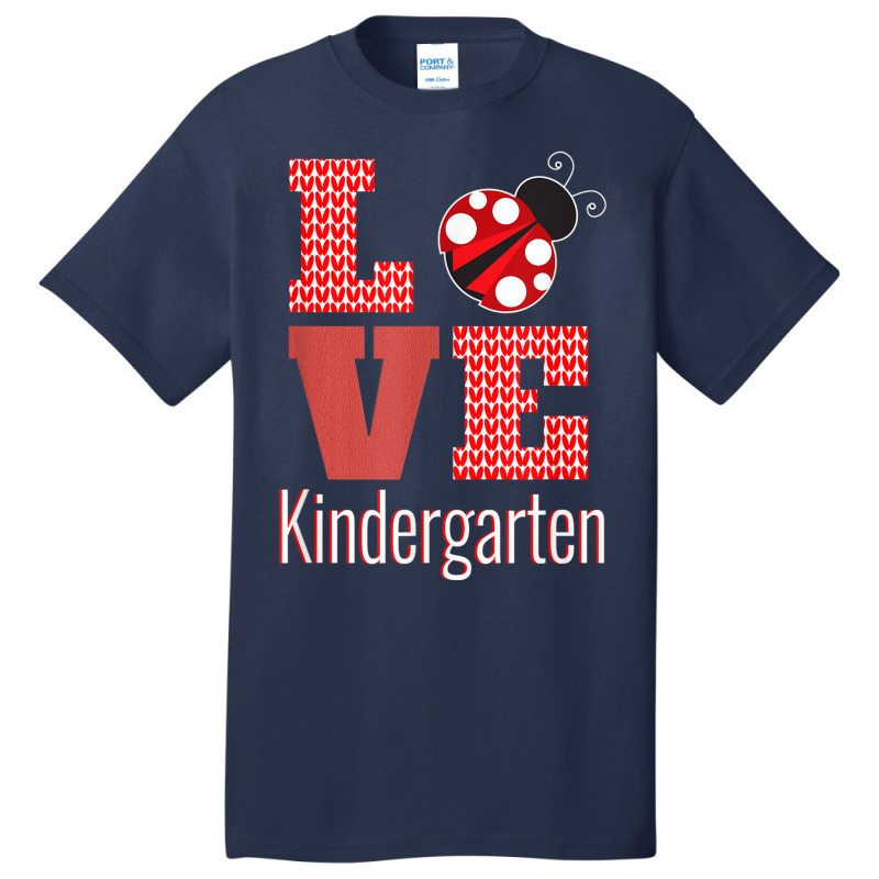 Love Kindergarten Back To School Ladybug _001 Basic T-shirt | Artistshot