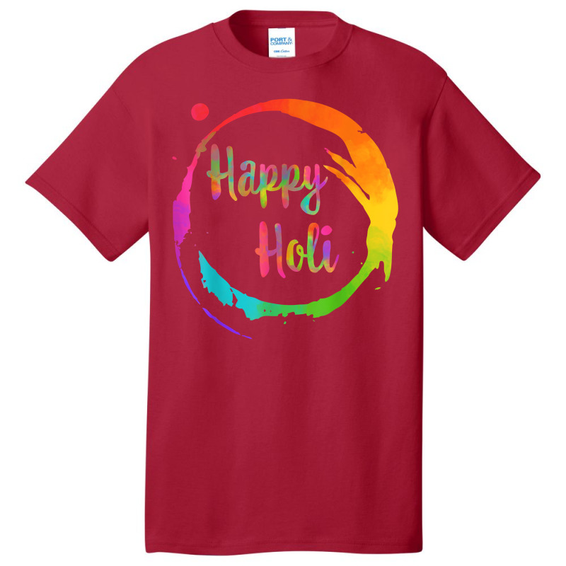 Happy Holi Colorful Colors India Dance Hindu Festival Spring T Shirt Basic T-shirt | Artistshot