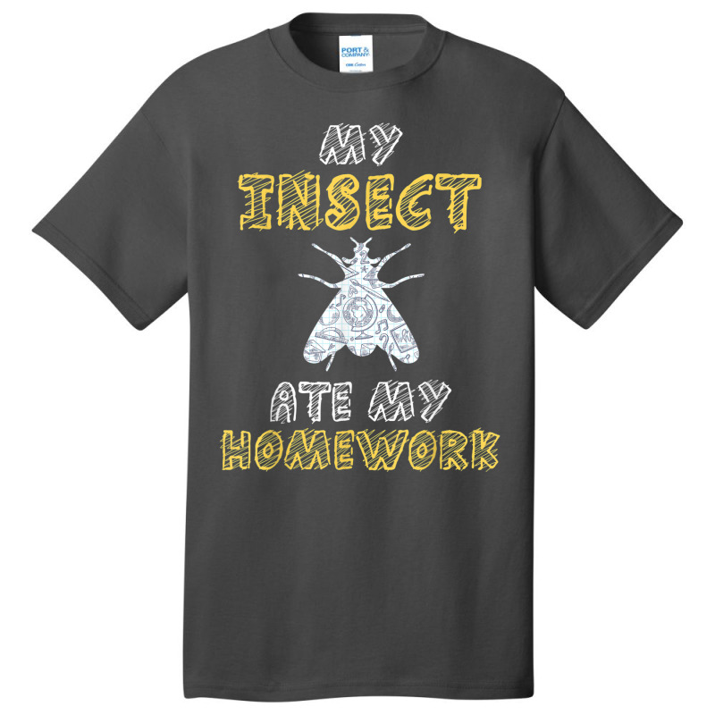 My Insect Ate My Homework Bug Fly Wasp Kid Back To School Basic T-shirt | Artistshot