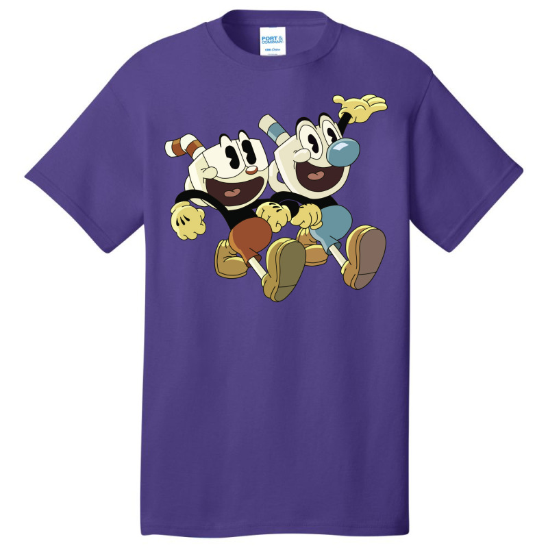 Cuphead And Mugman Blue Basic T-shirt | Artistshot