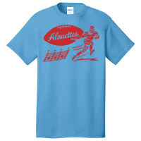 Vintage Football Montreal Alouettes Red Alouettes Wordmark Basic T-shirt | Artistshot