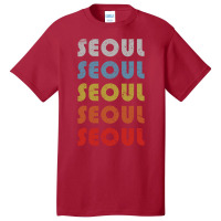 Seoul Trip Destination Gift Retro Basic T-shirt | Artistshot