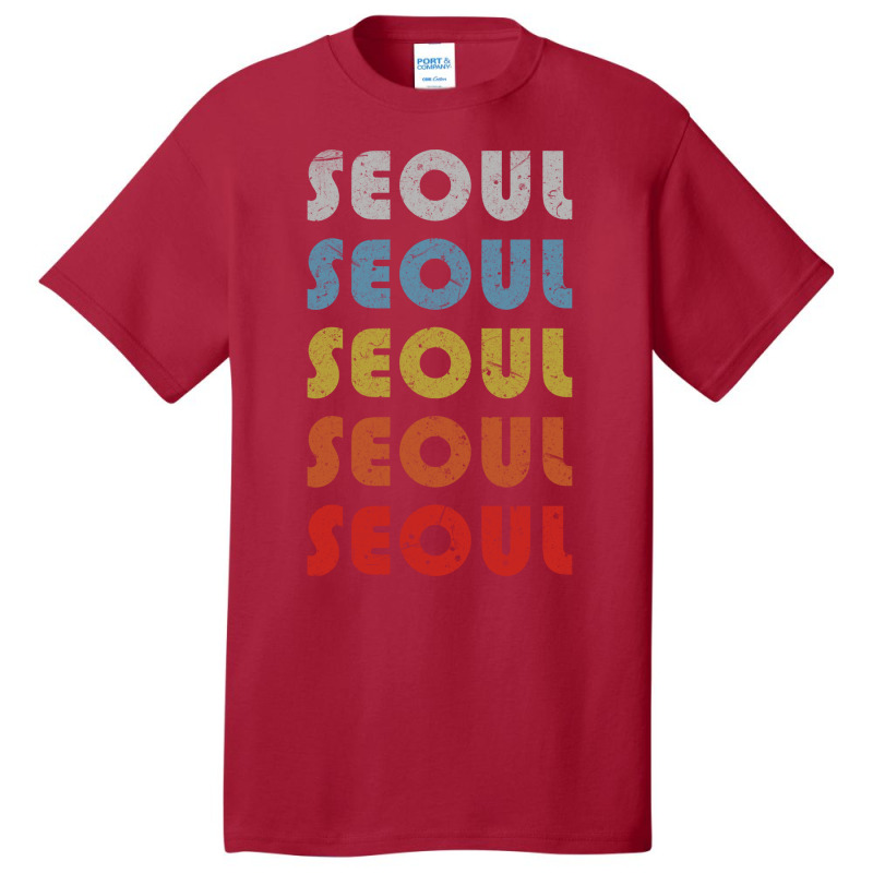 Seoul Trip Destination Gift Retro Basic T-shirt | Artistshot