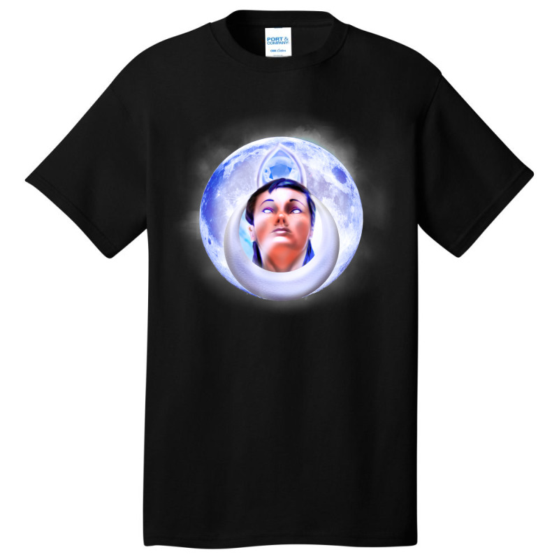 Priestess Of The Moon Round Basic T-shirt by nuurkanafhab | Artistshot