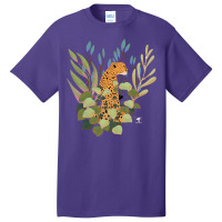 Theres A Cheetah In My Plants Red Basic T-shirt | Artistshot