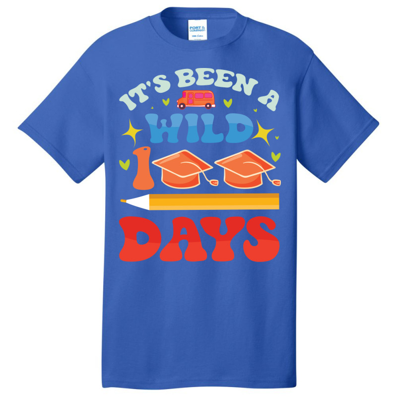 Its Been A Wild 100 Days Cute Basic T-shirt by jhanasuttal | Artistshot