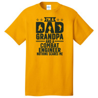 Mens I'm A Dad And Grandpa Combat Engineer Combat Engineering Premium Basic T-shirt | Artistshot