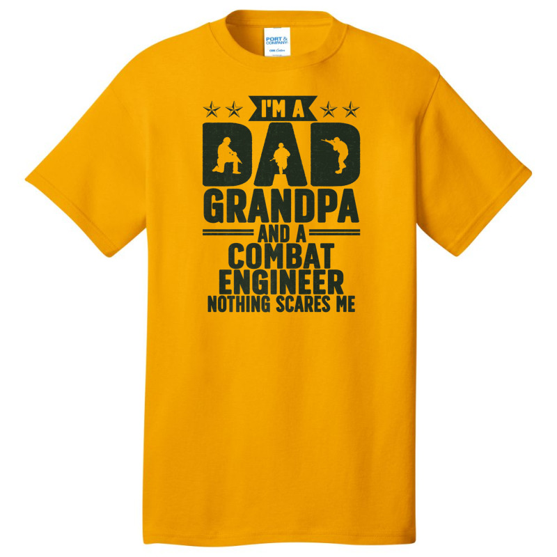 Mens I'm A Dad And Grandpa Combat Engineer Combat Engineering Premium Basic T-shirt by ChristopherCharlesWilliamson | Artistshot