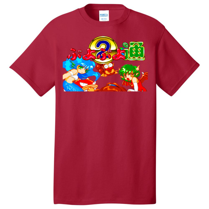 Puyo Puyo Tsu (mega Drive Title Screen) Basic T-shirt | Artistshot