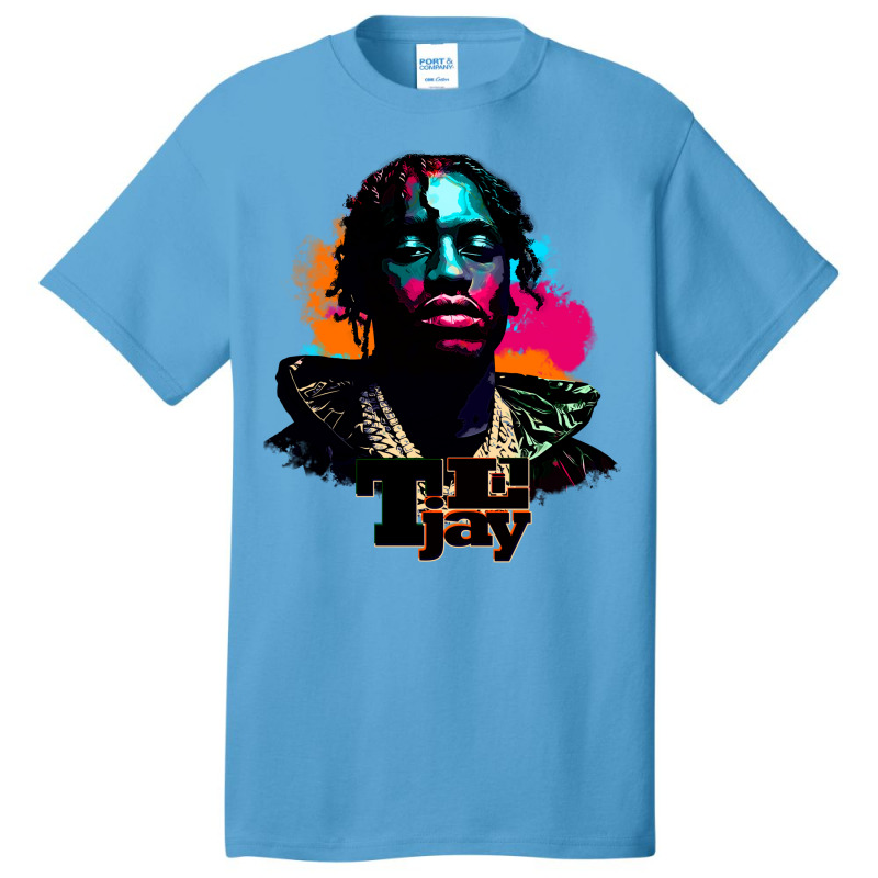 Lil Tjay Art Blue Basic T-shirt by shudoterika0 | Artistshot