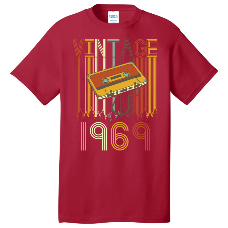 Vintage 1969 Retro Girl Basic T-shirt | Artistshot