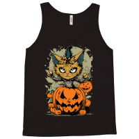 Angry Cat At Night Tank Top | Artistshot