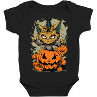 Angry Cat At Night Baby Bodysuit | Artistshot