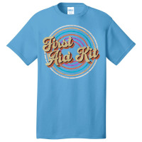 Vintage Circle Line Color First Aid Kit Trending Basic T-shirt | Artistshot