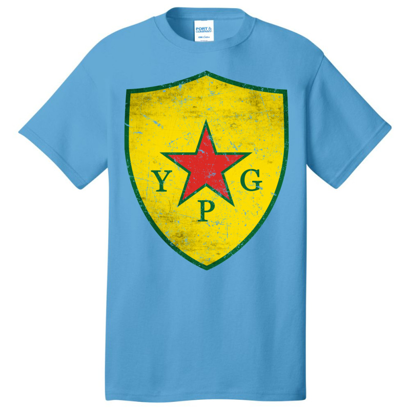 Ypg People's Protection Units Distressed Basic T-shirt by ogboyecobiee | Artistshot