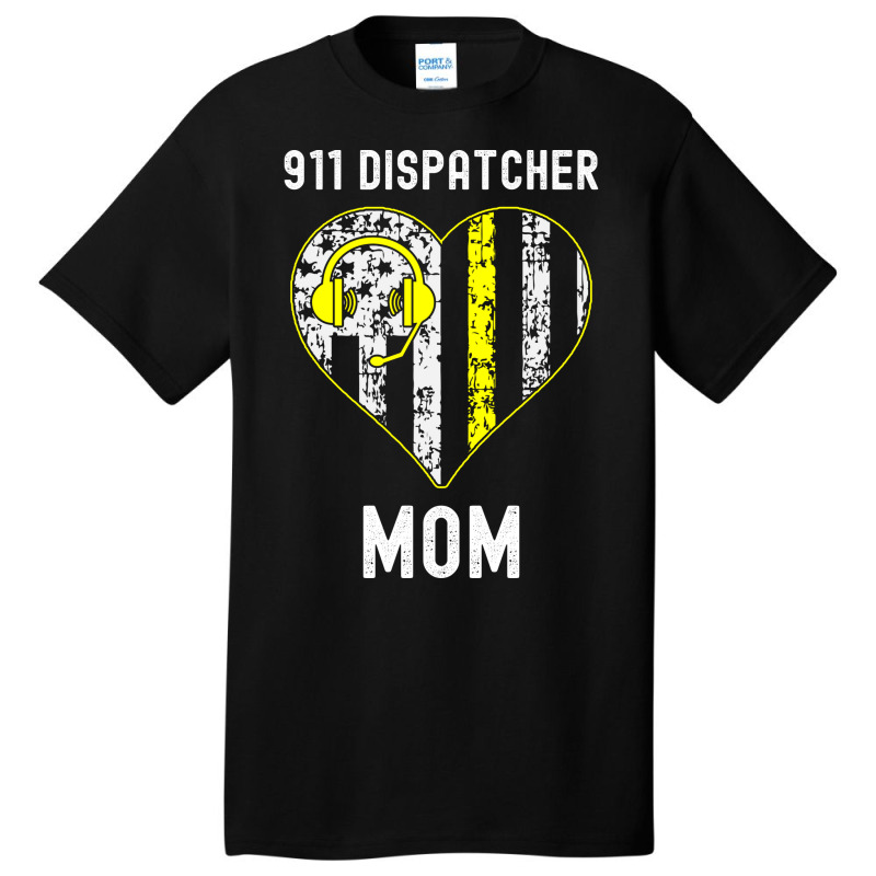 911 Dispatcher Mom Cool Dispatcher Nostalgia Basic T-shirt by wardhomugbed | Artistshot