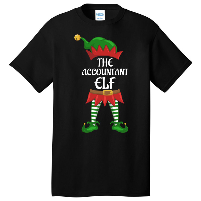 Accountant Elf Family Matching Group Christmas Party Stars Basic T-shirt | Artistshot