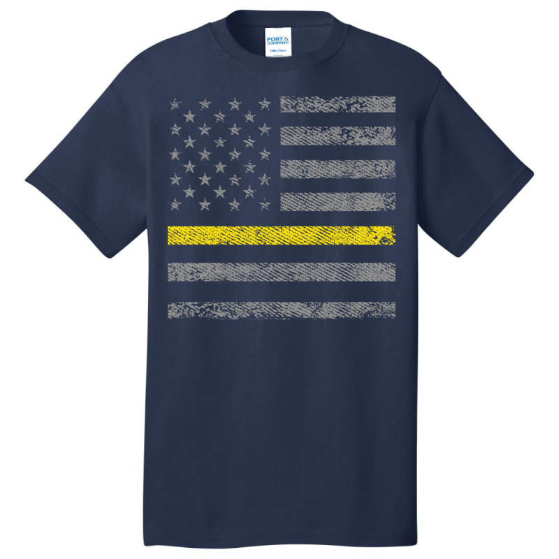 Dispatcher 911 Operator United States Flag Dispatcher Basic T-shirt | Artistshot