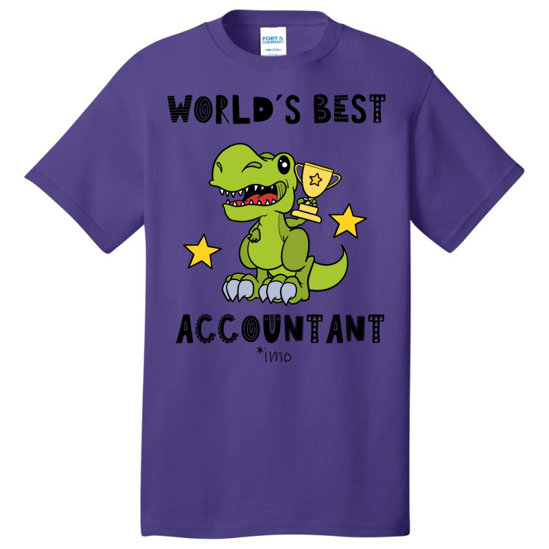 Funny Accountant Best Greawtest Dinosaur T Rex Tyrannosaurus Cute 70s Basic T-shirt | Artistshot