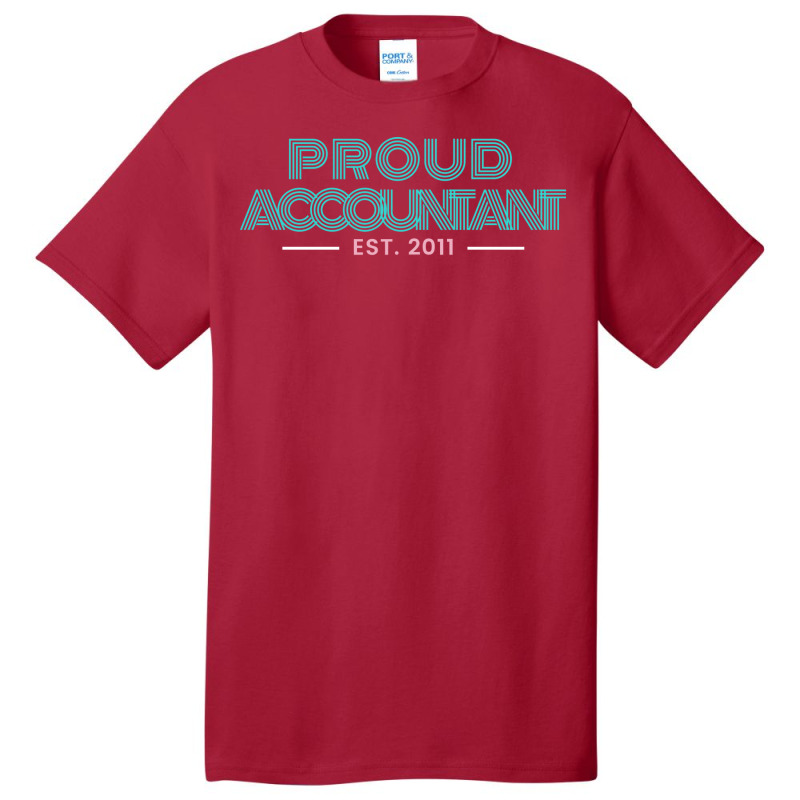 Proud Accountant Est 2011 Hippie Basic T-shirt | Artistshot