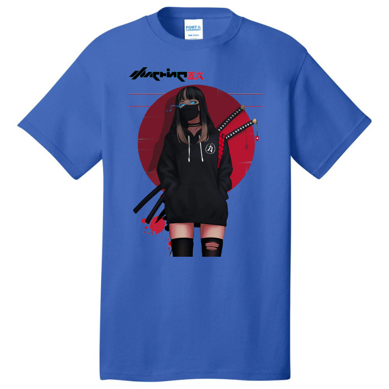 Urban Japanese Cyberpunk Girl Vaporwave Style Basic T-shirt | Artistshot