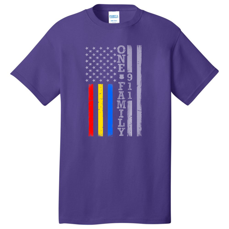 Fire Police Dispatcher 911 Emergency Services Blue Basic T-shirt | Artistshot